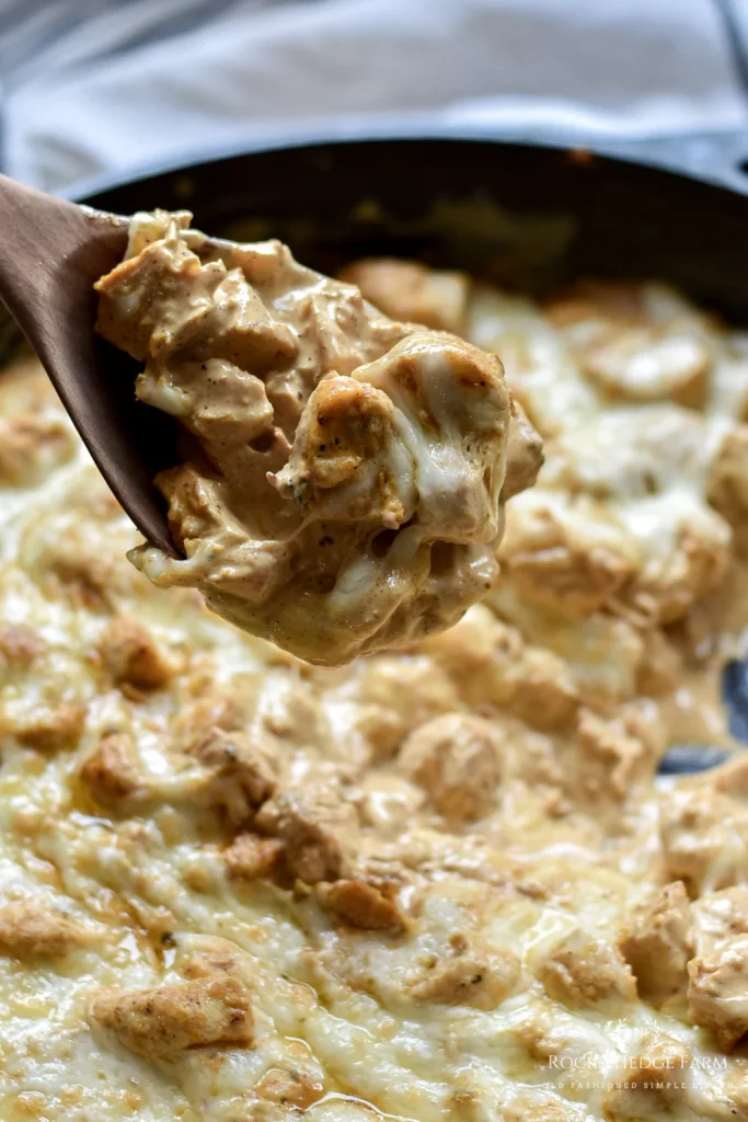 Creamy Chicken Enchilada Skillet