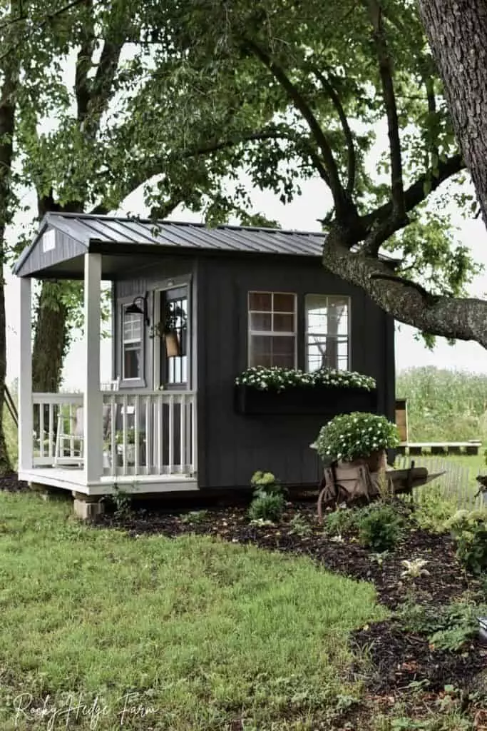 small rustic garden shed