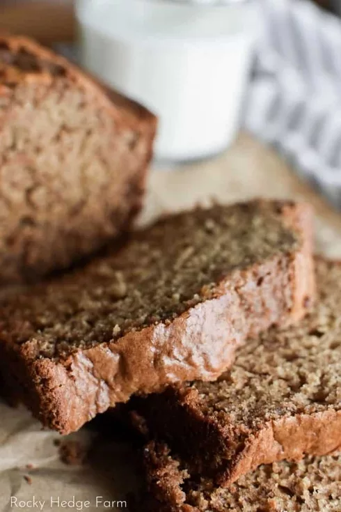 Banana Bread made with Maple Syrup